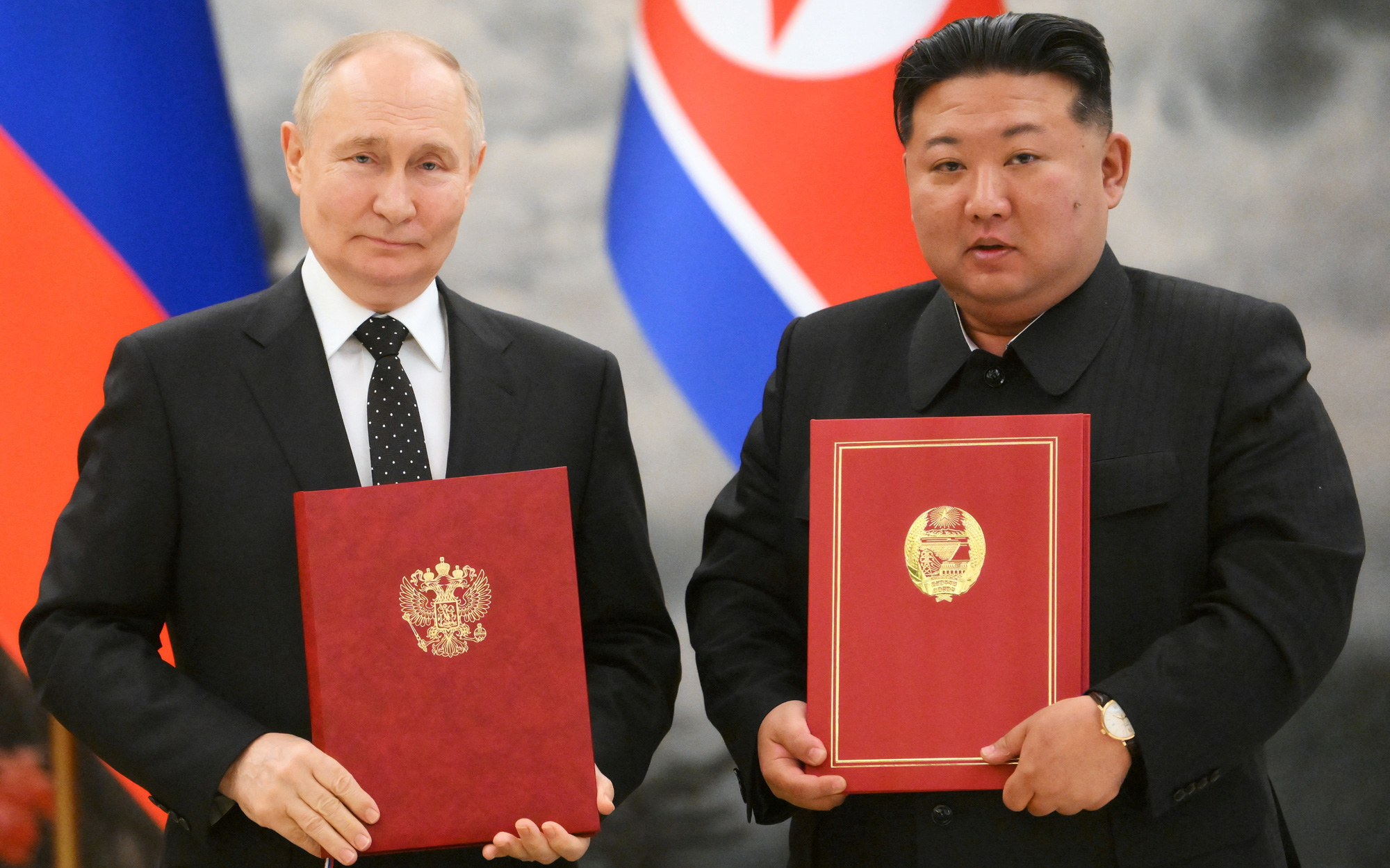 Tàu sân bay hạt nhân Mỹ đến Hàn Quốc, chờ tập trận lớn- Ảnh 2. Ông Putin trấn an Hàn Quốc không nên lo về Hiệp ước Nga - Triều
