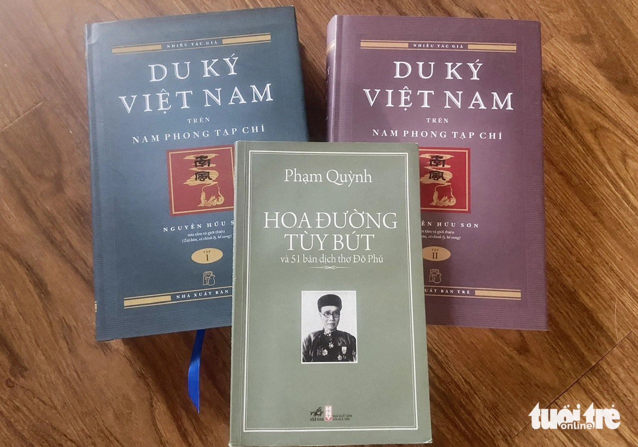 Một số cuốn sách của Phạm Quỳnh Ảnh: THIÊN ĐIỂU Một số cuốn sách của Phạm Quỳnh - Ảnh: THIÊN ĐIỂU