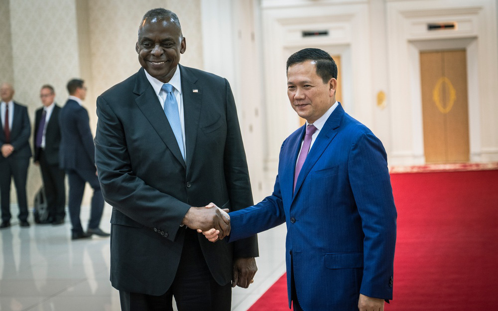 Ông Hun Sen: Mỹ không nên dùng Campuchia để cạnh tranh địa chính trị- Ảnh 3. Mỹ nuôi hy vọng với Thủ tướng Campuchia Hun Manet