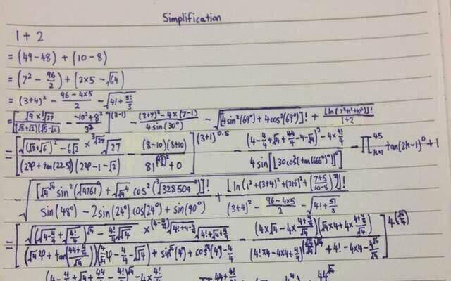 Ảnh vui 6-6: Cách làm phức tạp phép toán 