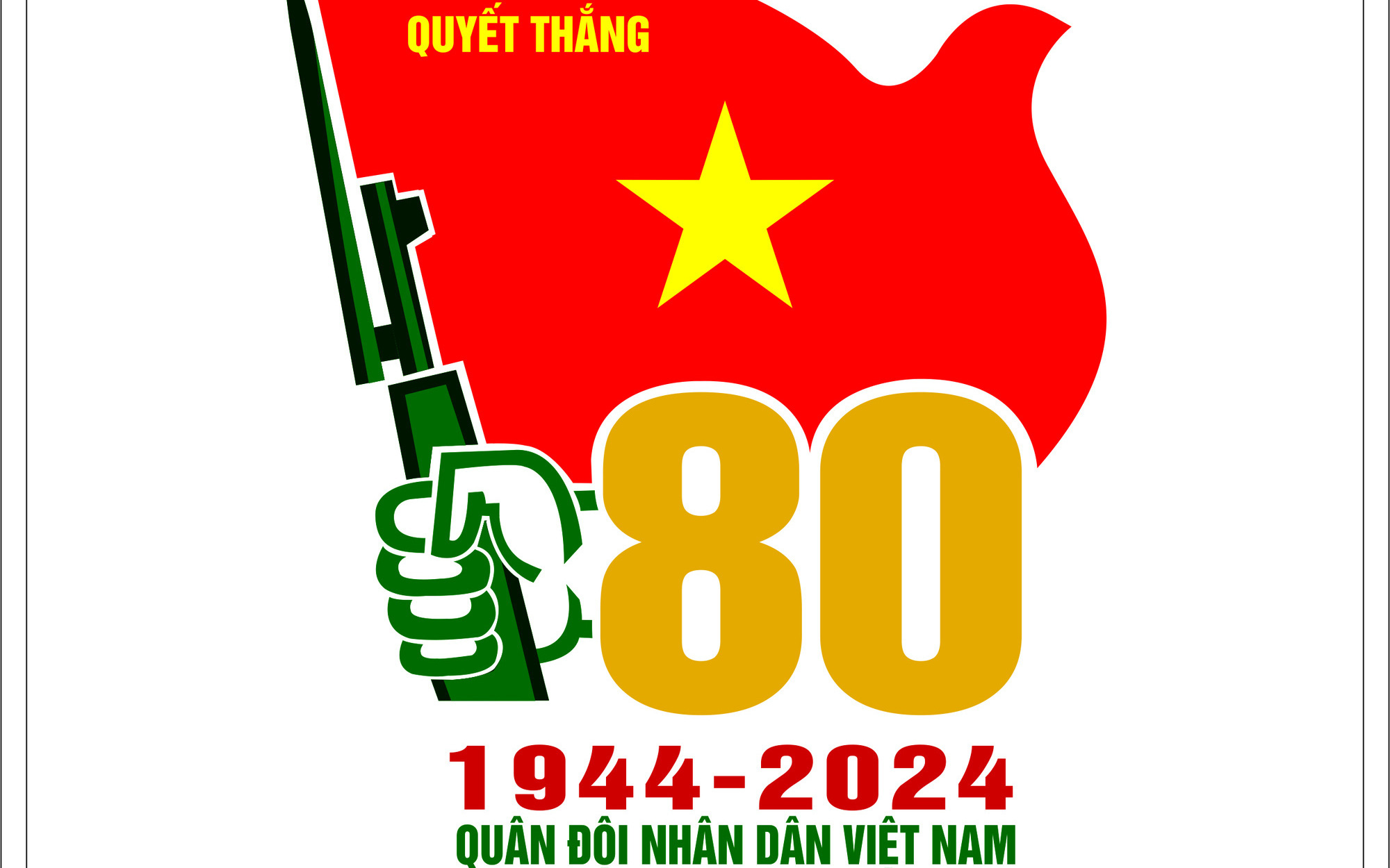 Liên hoan truyền hình toàn quân sẽ tổ chức tại nơi gắn với truyền thống quân đội- Ảnh 2. Bộ Quốc phòng công bố biểu trưng 80 năm Ngày thành lập Quân đội nhân dân Việt Nam