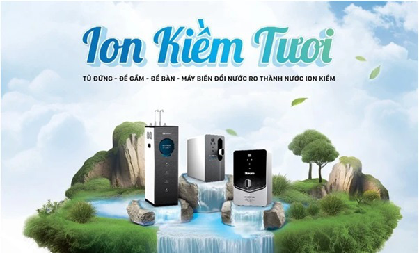 Dòng máy ion kiềm vừa phù hợp lọc sạch nguồn nước ở Việt Nam vừa tạo nước ion kiềm tốt cho sức khỏe - Ảnh: MINH SANG