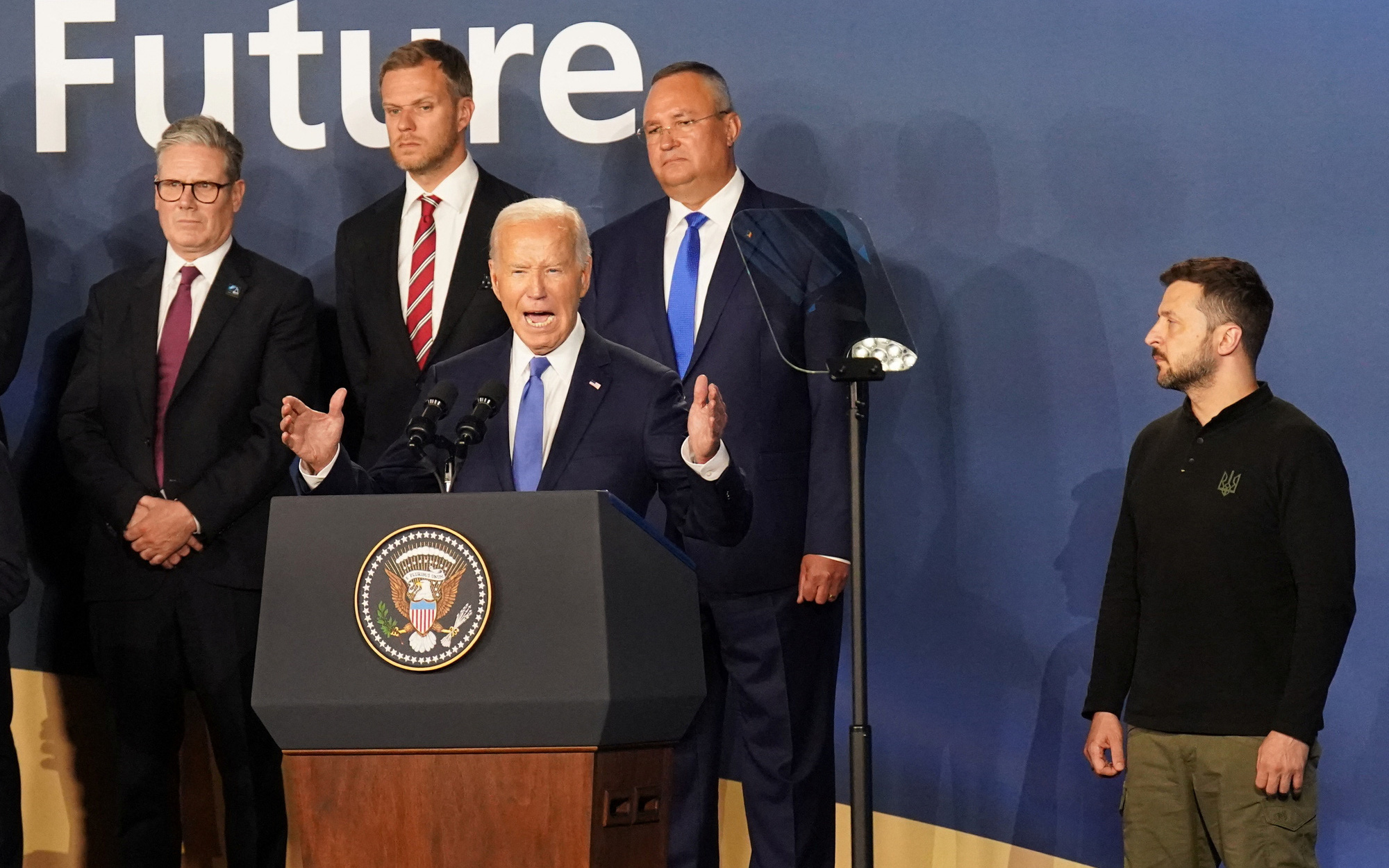 Nga nói ‘chính phủ ngầm’ Mỹ che giấu tình trạng sức khỏe của ông Biden- Ảnh 2. Tổng thống Biden gọi nhầm lãnh đạo Ukraine là 'Tổng thống Putin'
