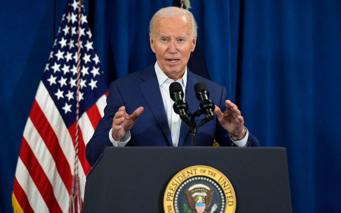 Ông Biden họp báo khẩn, nói vụ bắn ông Trump là 'bệnh hoạn'- Ảnh 4. Ông Biden tạm dừng truyền thông tranh cử sau khi ông Trump bị bắn