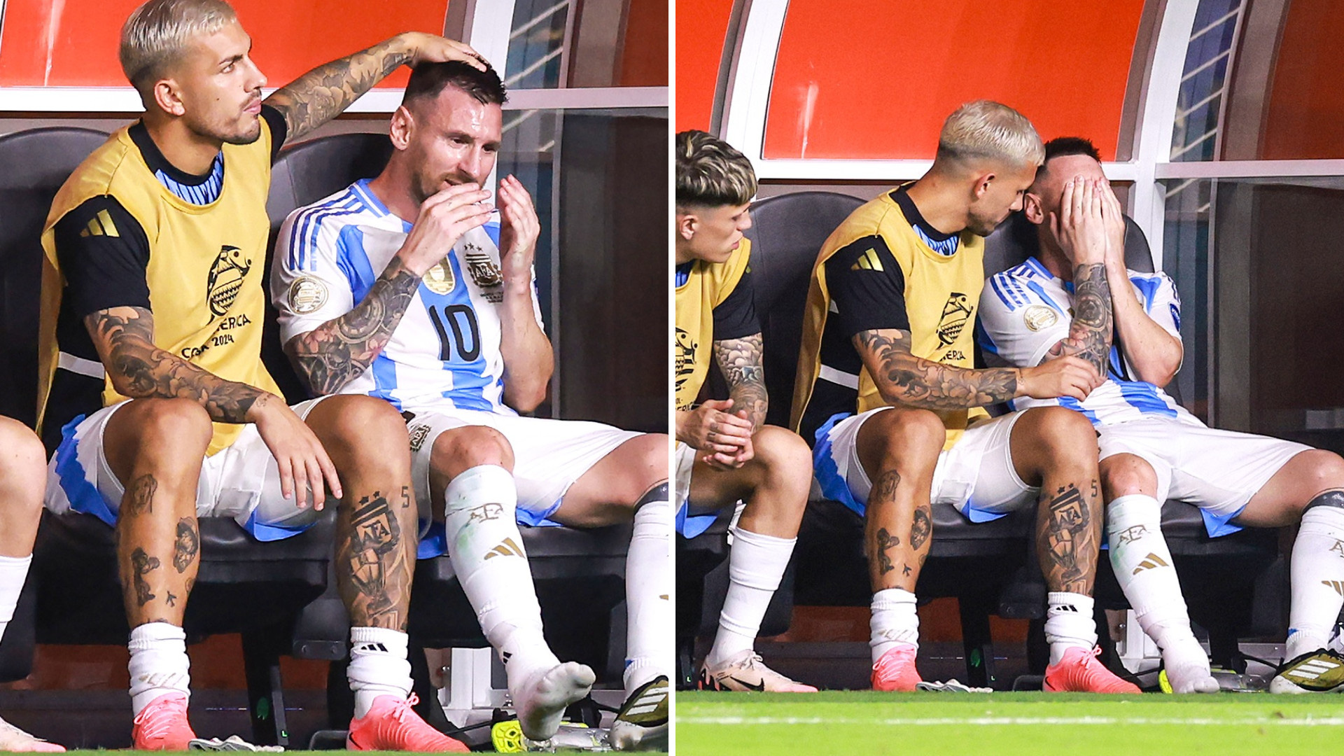 Lionel Messi khóc tu tu sau chấn thương ở chung kết Copa America - Tuổi ...