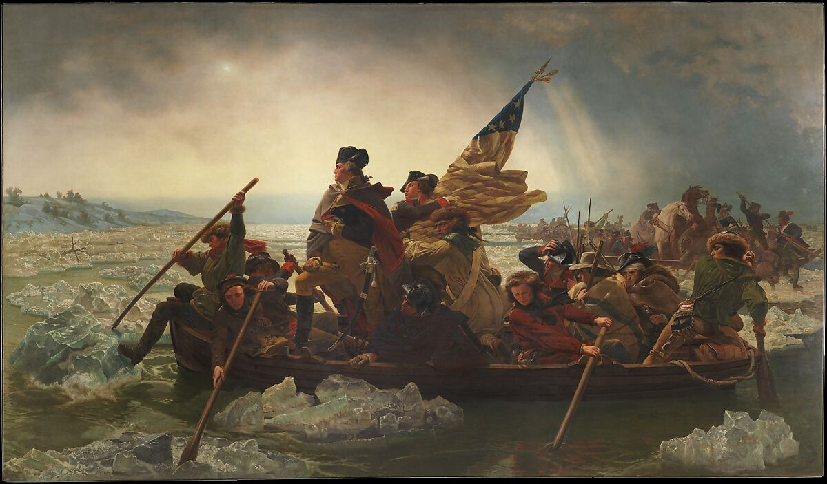 Kiệt tác “Washington Crossing the Delaware” của họa sĩ Emanuel Leutze - Ảnh: Viện Bảo tàng Mỹ thuật Metropolitan thành phố New York