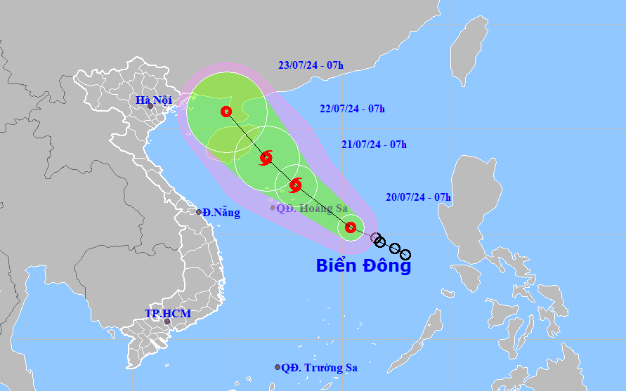 Áp thấp nhiệt đới tăng cấp, hôm nay khả năng mạnh lên thành bão