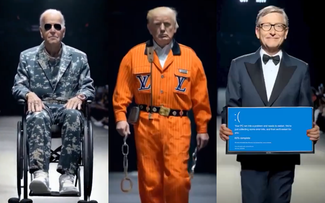 左から右へ：ジョー・バイデン米国大統領、トランプ氏、ビル・ゲイツ - 写真：