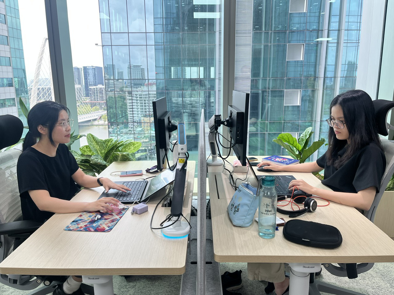 Độ tuổi tốt nhất để sinh con thì phụ nữ lại tập trung làm việc- Ảnh 1. Các bạn trẻ làm việc tại một công ty ở TP.HCM - Ảnh: THÙY DƯƠNG
