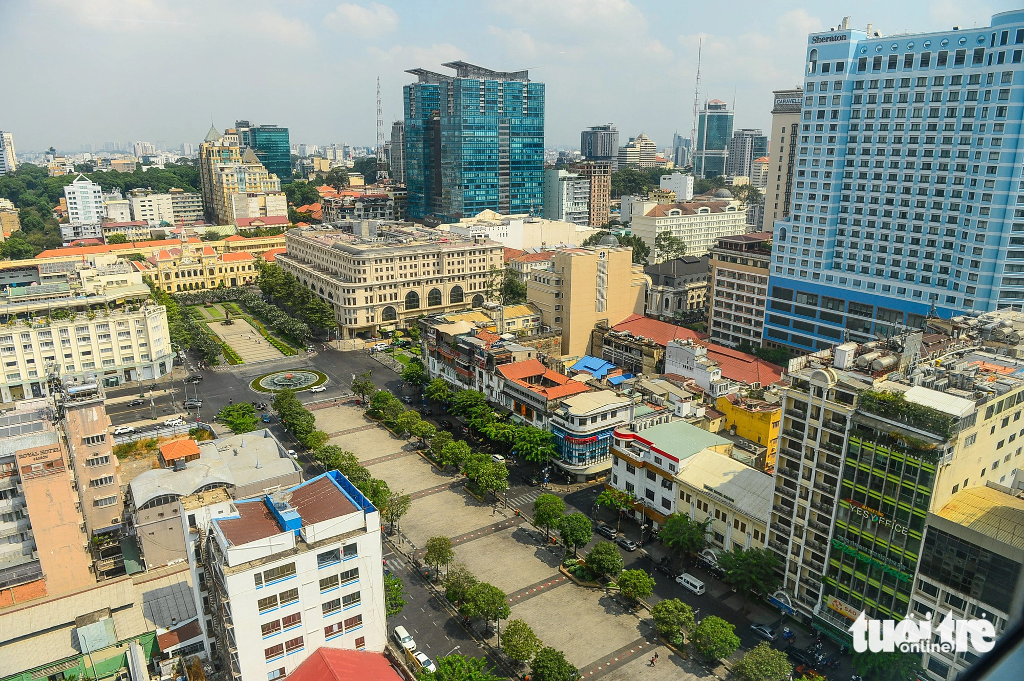 Trục Nguyễn Huệ là một trong 3 trục có giá đất điều chỉnh cao nhất, từ 162 triệu đồng/m² lên 810 triệu đồng/m²- Ảnh: QUANG ĐỊNH