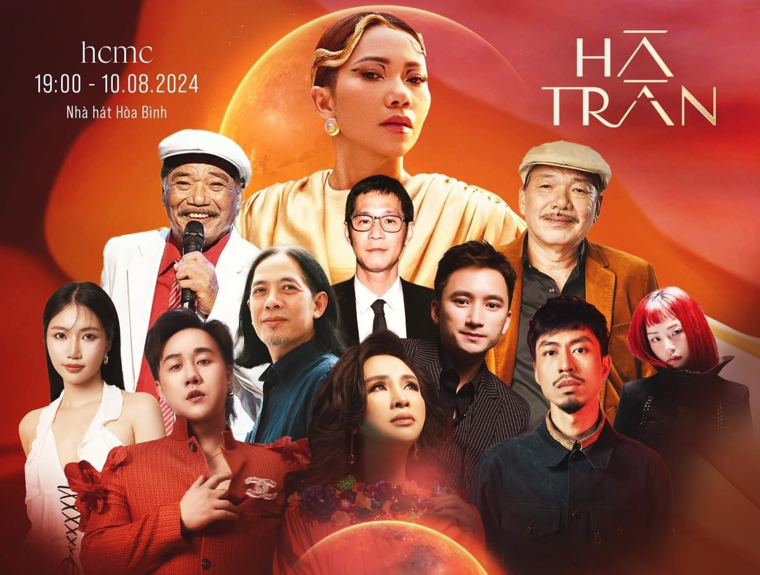 Ha Tran e os convidados esperados na noite de música na Cidade de Ho Chi Minh em 10 de agosto - Foto: NVCC Hà Trần hủy hai đêm nhạc vì 'không đủ năng lực tài chính', khán giả xót xa- Ảnh 3.