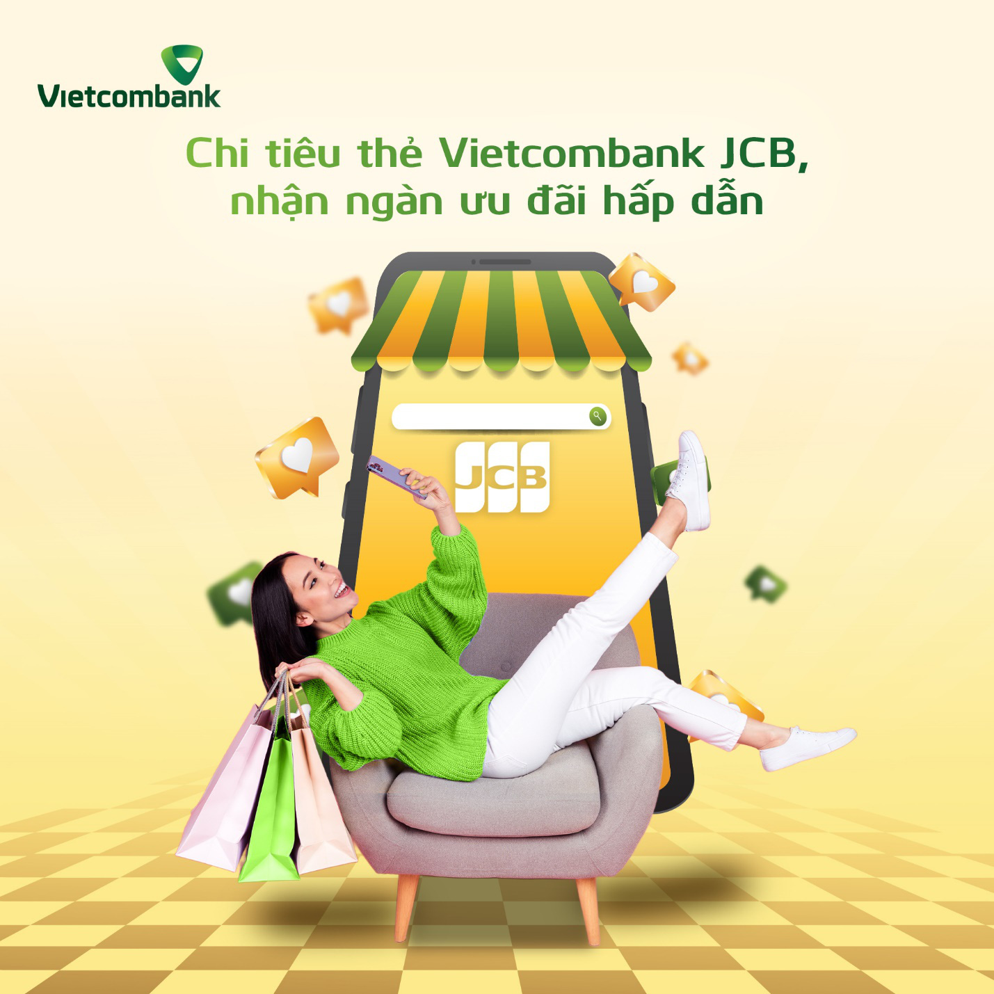 Chủ thẻ Vietcombank JCB sẽ nhận ngàn ưu đãi khi chi tiêu tại Việt Nam và Nhật Bản - Ảnh: VCB