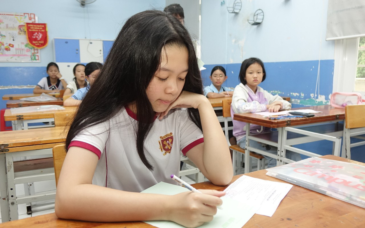 Đã có điểm thi, điểm chuẩn vào lớp 6 Trường Trần Đại Nghĩa- Ảnh 2. Công bố đề và đáp án kỳ khảo sát vào lớp 6 Trường Trần Đại Nghĩa