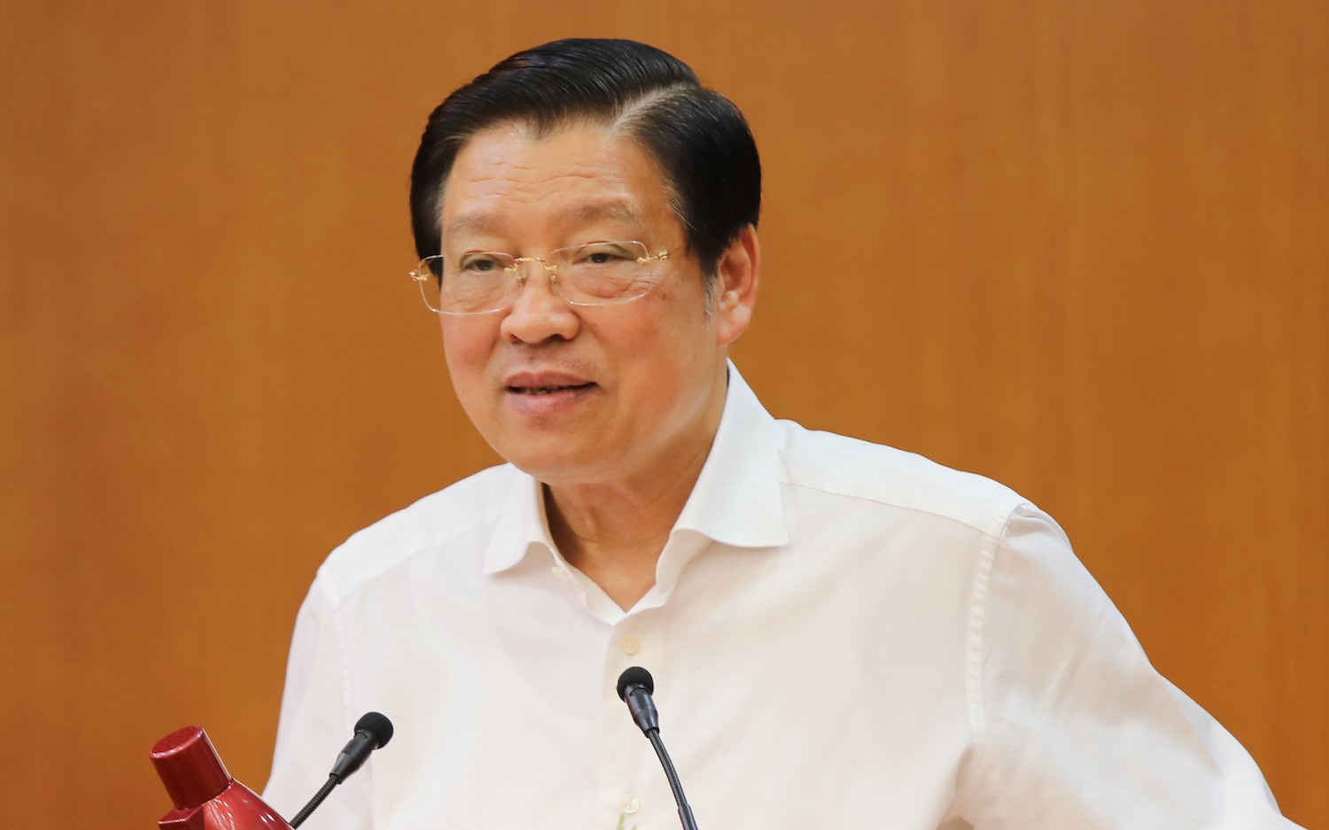 Ủy ban Kiểm tra Trung ương đề nghị kỷ luật 4 trường hợp vi phạm kê khai tài sản- Ảnh 2. Ông Phan Đình Trạc: Kiểm tra, xử nghiêm cán bộ sai phạm liên quan vụ Phúc Sơn, Thuận An