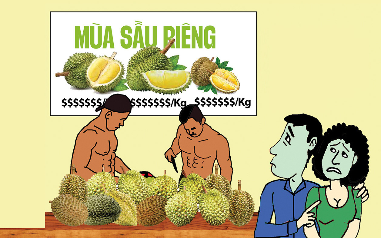 Mưa giảm, chất lượng và giá bán sầu riêng được kỳ vọng sẽ tăng- Ảnh 2. Vui buồn mùa sầu riêng
