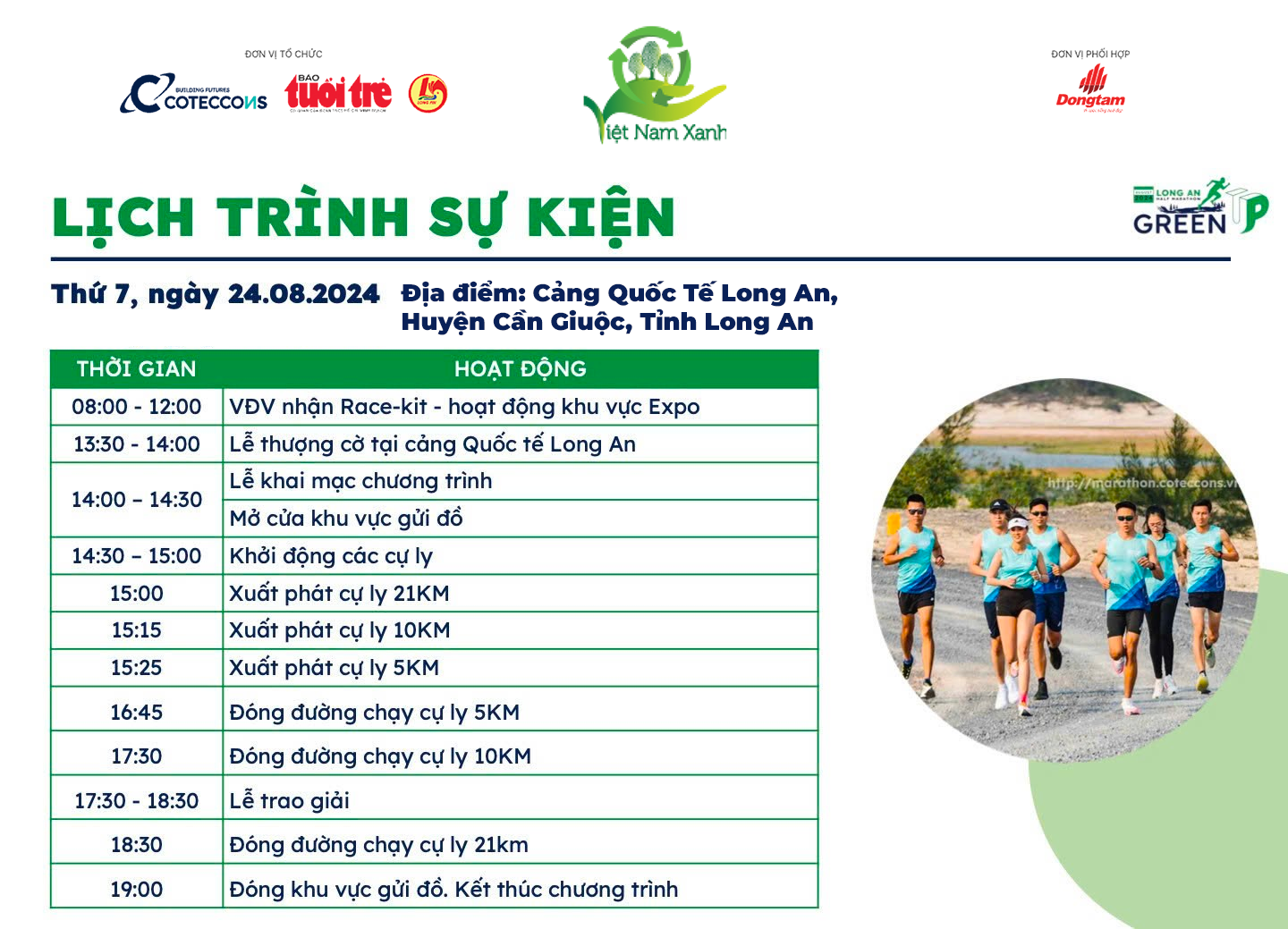 Giải chạy GreenUP Marathon - Long An Half Marathon 2024: Sẵn sàng chinh phục thử thách - Ảnh 2.