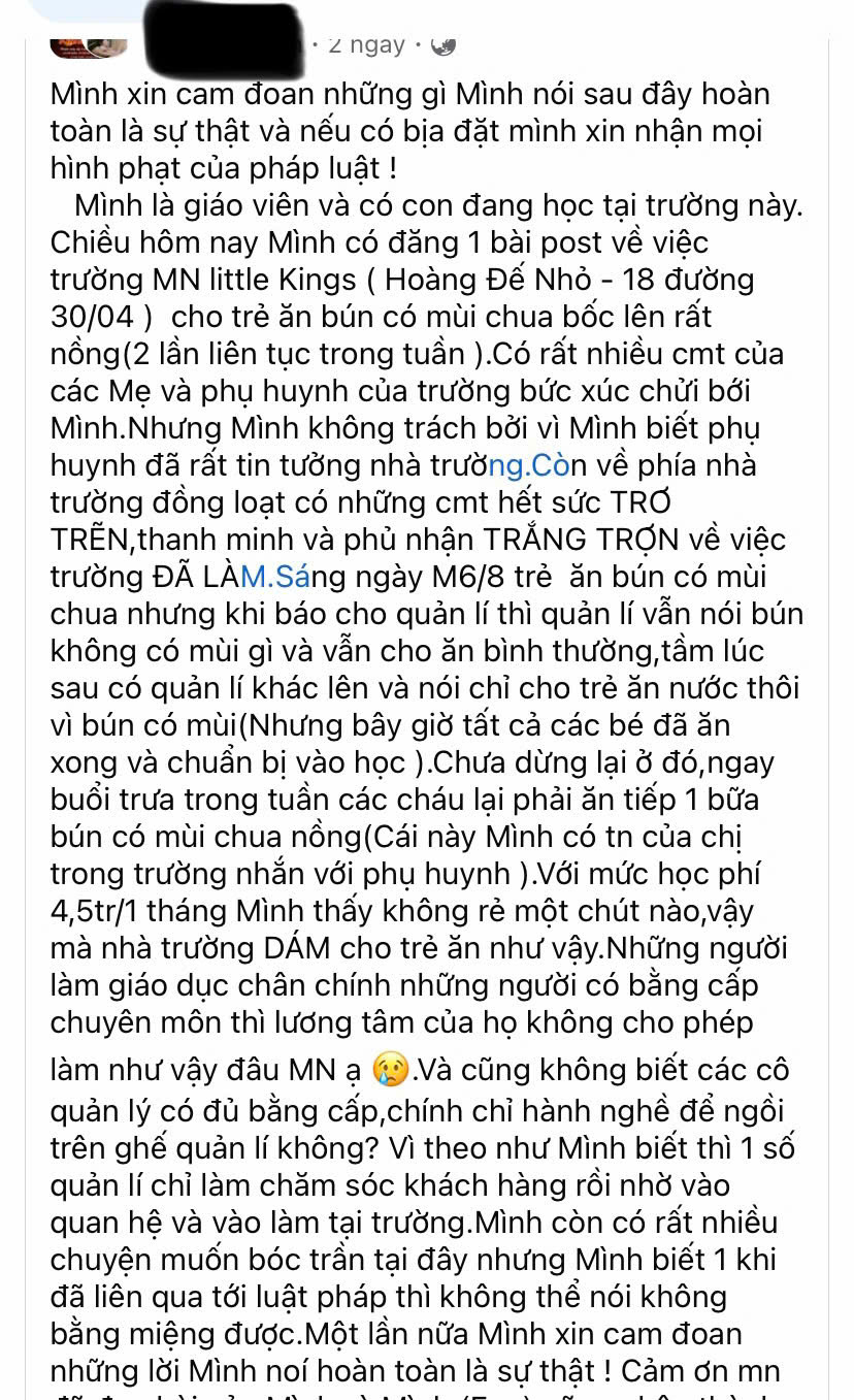 Thực hư nhiều trẻ mầm non ở Đà Nẵng ‘ăn bún thiu bị đau bụng’  - Ảnh 2.