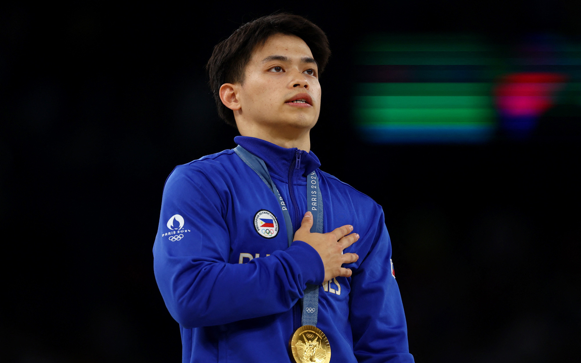 Bảng xếp hạng huy chương Olympic 2024 sáng 4-8: Mỹ lên thứ 2, bám sát Trung Quốc- Ảnh 2. Đông Nam Á có HCV đầu tiên tại Olympic 2024, từ thể dục dụng cụ