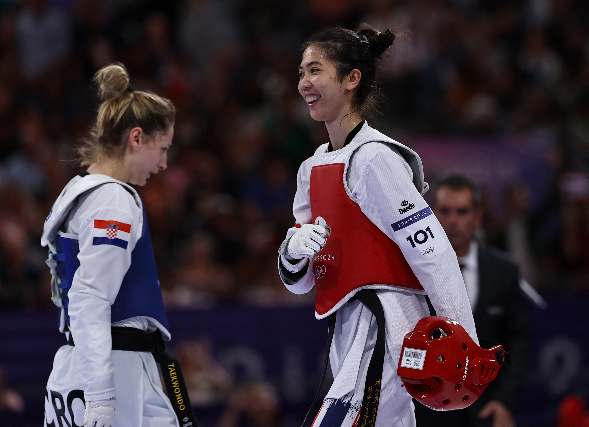 Panipak Wongpattanakit có cơ hội giành huy chương vàng taekwondo tại Olympic 2024 - Ảnh: REUTERS