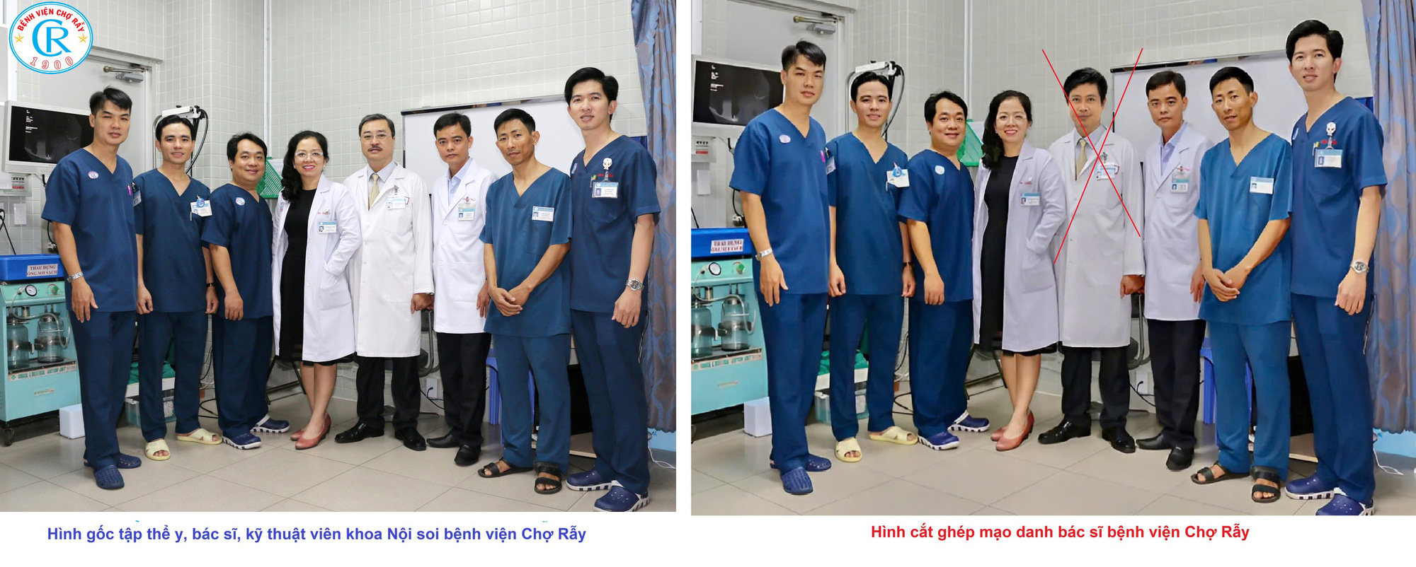 Lấy hình ảnh bác sĩ khoa nội soi Bệnh viện Chợ Rẫy cắt ghép mạo danh 'câu' người bệnh - Ảnh 1.