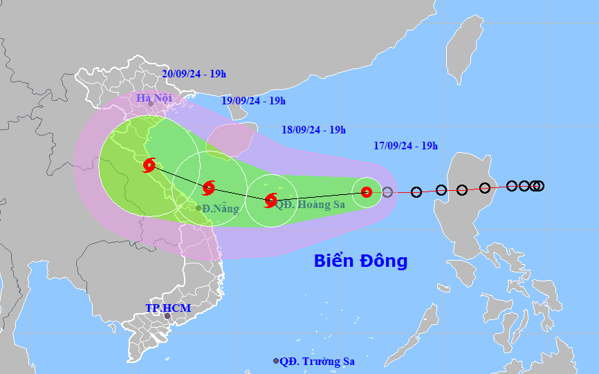 Dự báo áp thấp nhiệt đới khả năng đổ bộ vào địa phương nào?