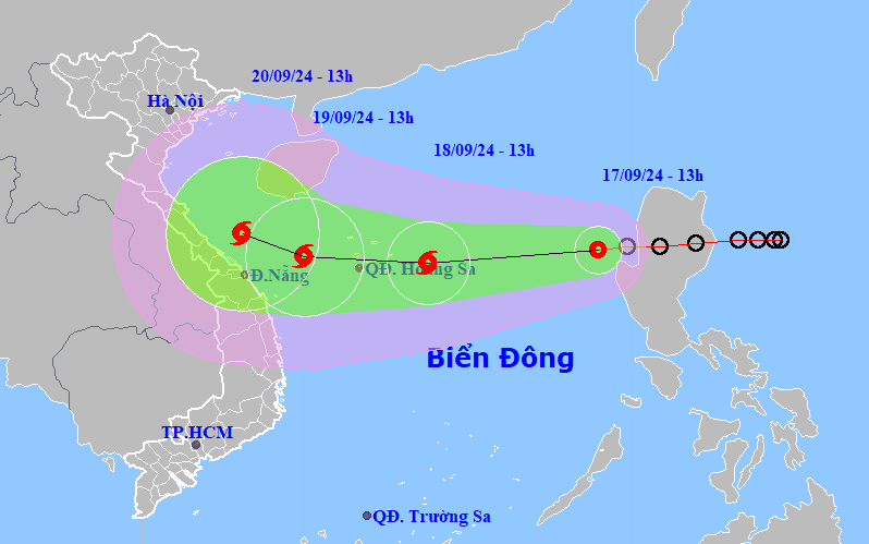 Khả năng cao áp thấp nhiệt đới/bão đi vào khu vực Thanh Hóa - Quảng Ngãi - Ảnh 2.
