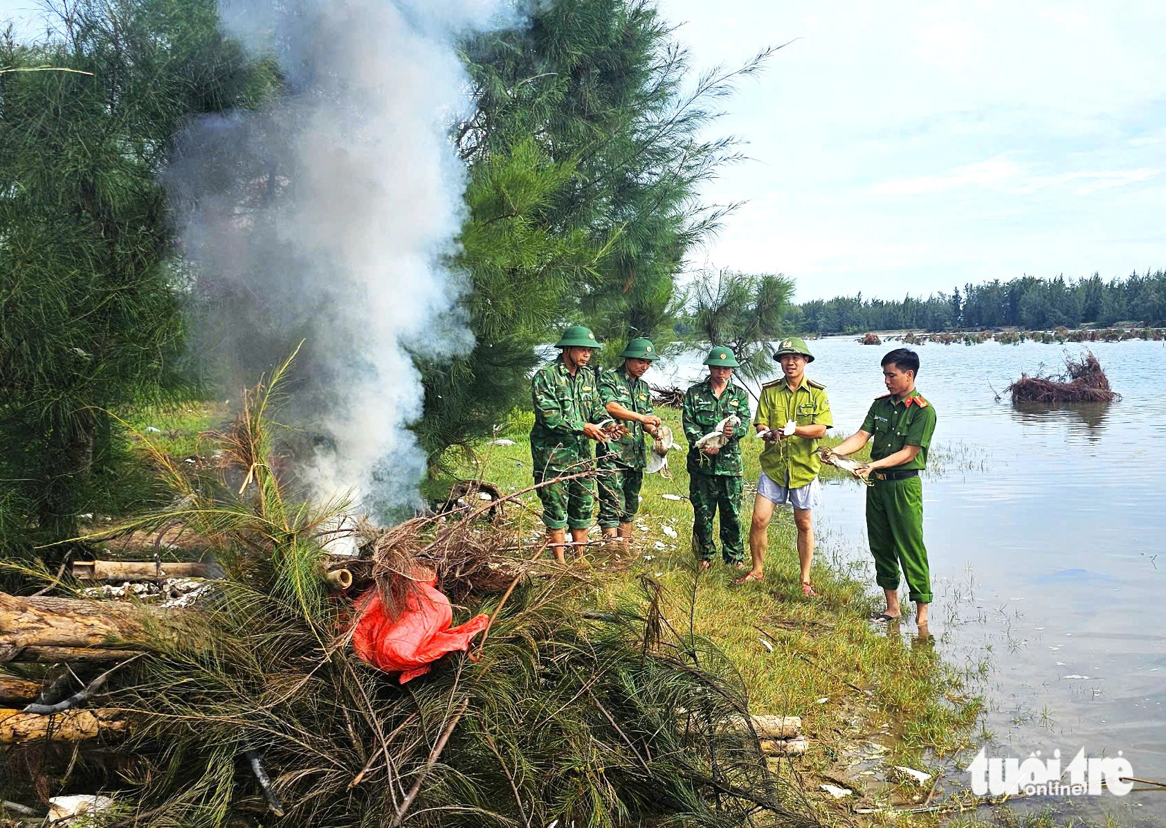 Ngăn nạn bẫy bắt đàn chim trời mùa di cư ngay đầu mùa mưa - Ảnh 2.