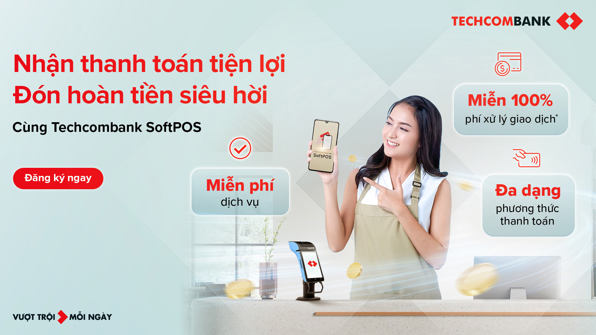 Nhận thanh toán dễ dàng với SoftPOS Techcombank - Ảnh 1.