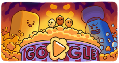 Hôm nay phải chơi ngay game bắp rang bơ trên trang chủ Google  - Ảnh 1.