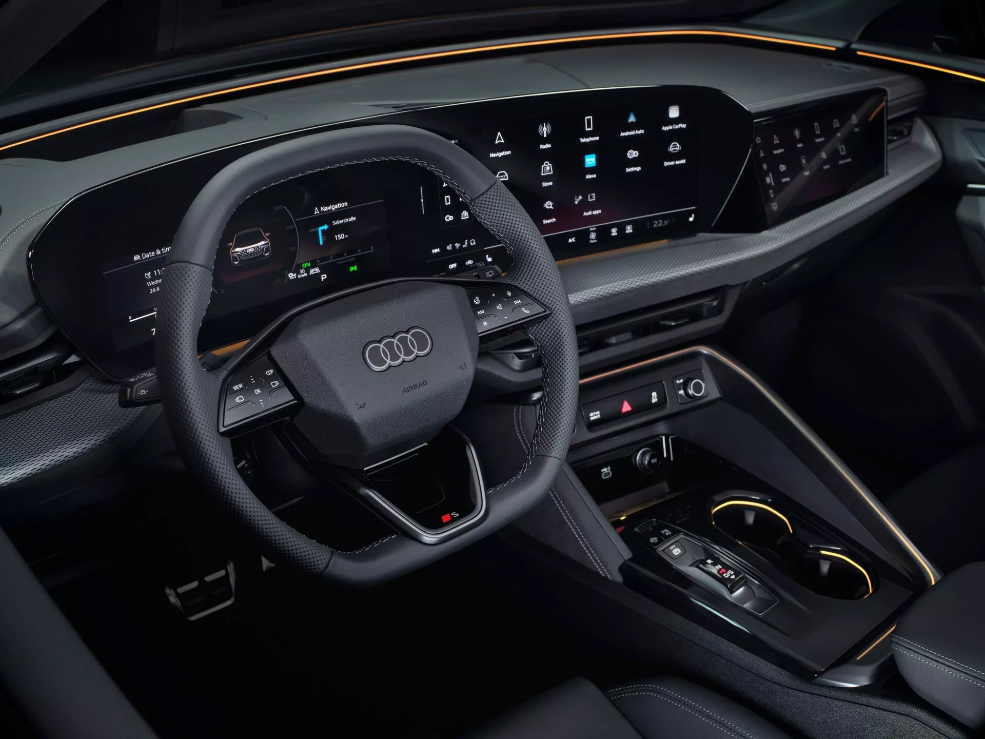 Audi Q5 2025 ra mắt: Nội thất rộng nhất lịch sử, 3 màn hình ‘hot trend’, bản base mạnh hơn 200 mã lực đấu GLC- Ảnh 14. Audi Q5 2025 ra mắt: Nội thất rộng nhất lịch sử, 3 màn hình ‘hot trend’, bản base mạnh hơn 200 mã lực đấu GLC- Ảnh 14.