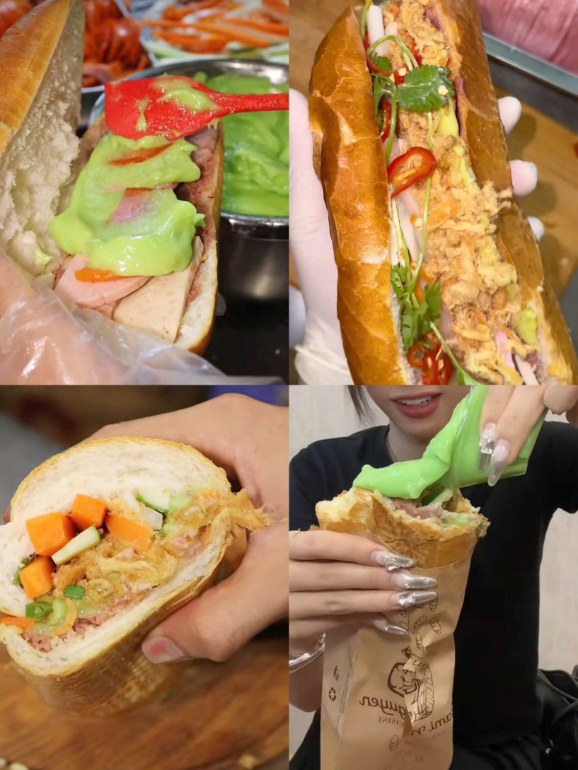 Bánh mì bơ cốm xanh mát mắt, bạn đã thử chưa?