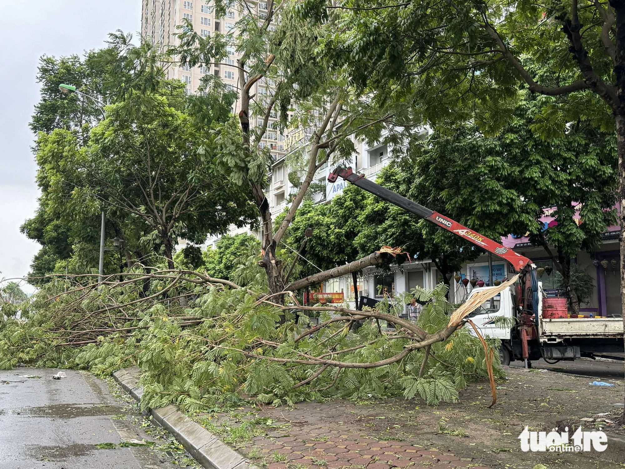 Sau ngày đêm bão số 3 càn quét khủng khiếp: Các tỉnh miền Bắc ngổn ngang cảnh gãy đổ - Ảnh 10.