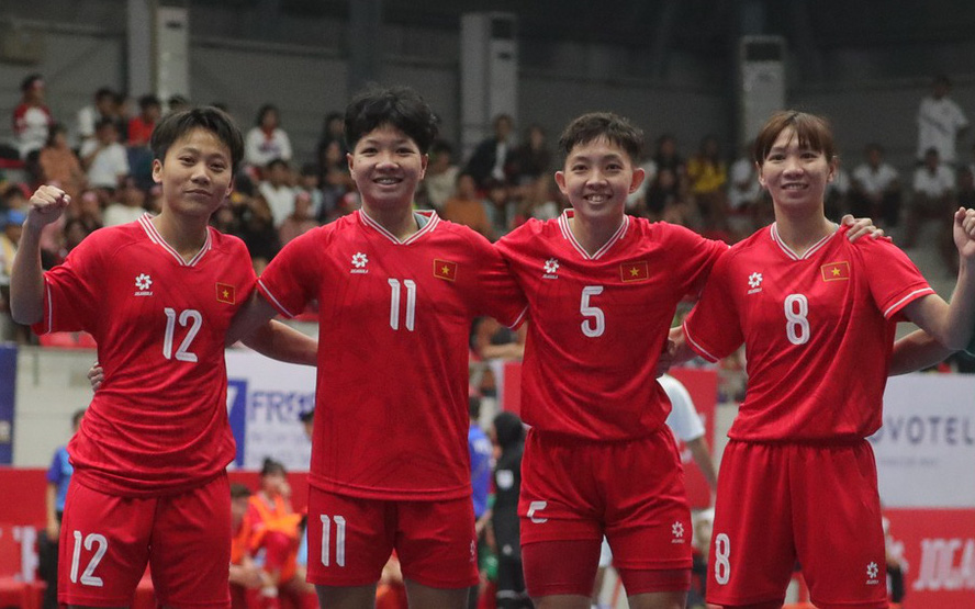 Tuyển futsal nữ Việt Nam thắng kỷ lục 21-0 ở giải châu Á - Ảnh 3.