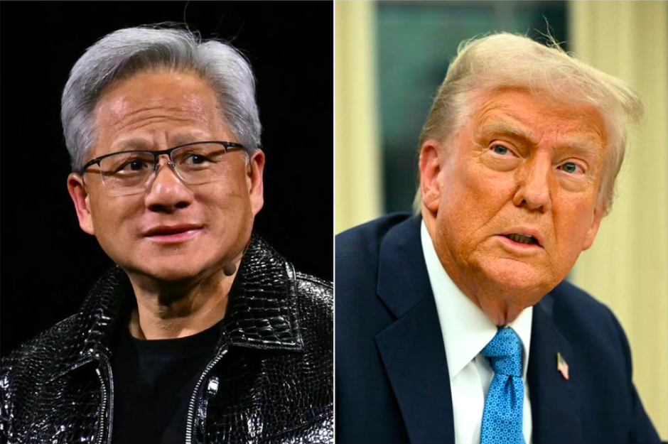 Ông Trump gặp CEO Nvidia, thảo luận về DeepSeek của Trung Quốc - Ảnh 1.