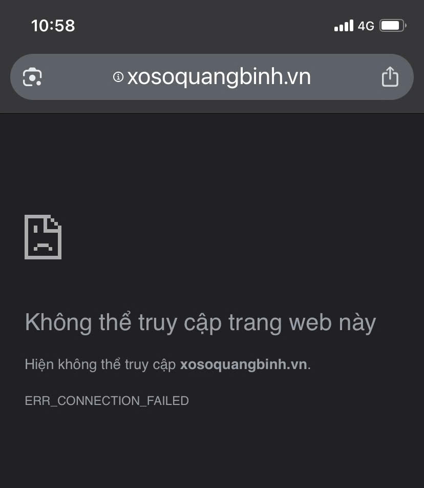 Bất ngờ trang web của xổ số Huế và Quảng Bình không xem được kết quả - Ảnh 2.