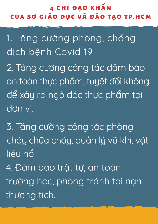 Chỉ đạo khẩn của Sở Giáo dục Đào tạo