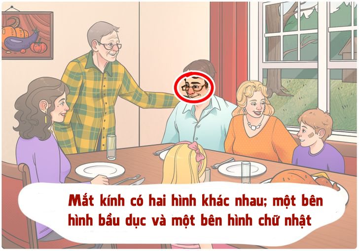 Hãy chỉ ra điểm bất thường trong tranh cả nhà sum vầy ăn tối - Ảnh 3.