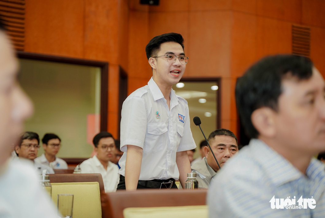 Sinh viên Võ Lập Phúc (quê An Giang) trường ĐHSP TP. HCM - Ảnh: HỮU HẠNH Sinh viên Võ Lập Phúc (quê An Giang) trường ĐHSP TP. HCM - Ảnh: THANH HIỆP