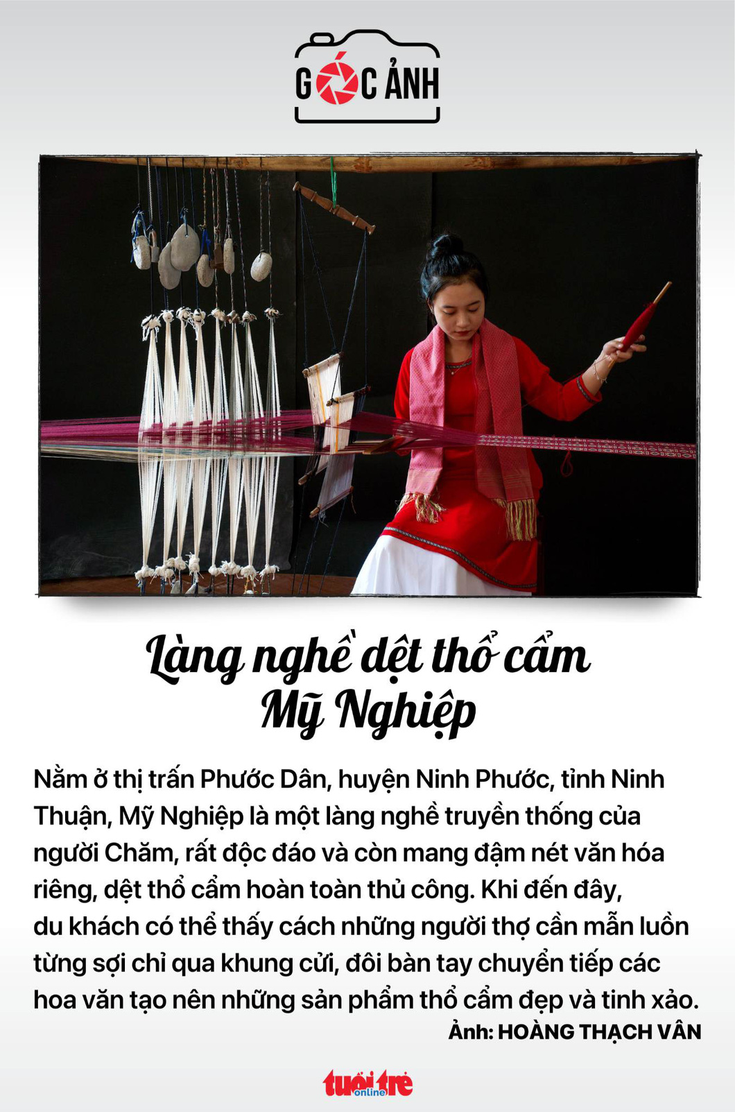 Dệt thổ cẩm tại làng nghề Mỹ Nghiệp nổi tiếng Ninh Thuận 