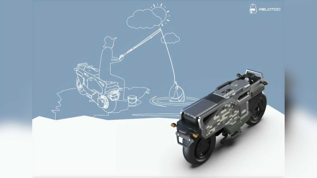 Xe máy điện gấp gọn, có thể sạc ngược lại cho điện thoại - Ảnh 9. Xe máy điện gấp gọn, có thể sạc ngược lại cho điện thoại - Ảnh 9.