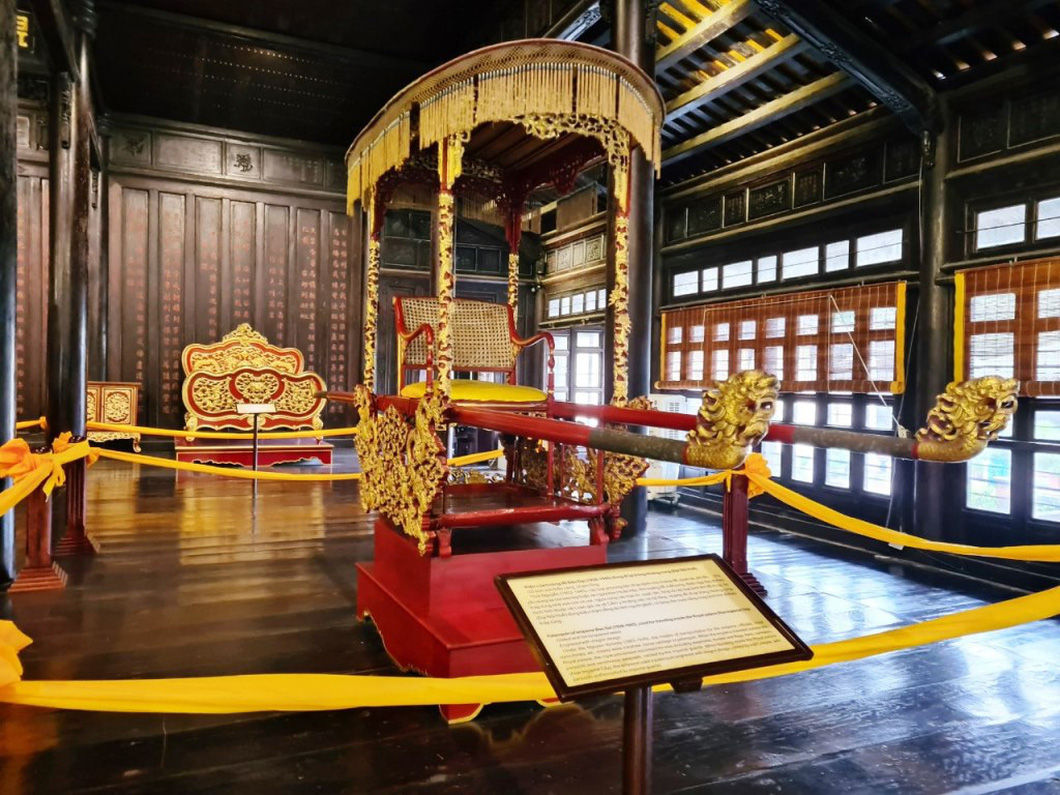 Điện Long An đang là nơi trưng bày nhiều nhất cổ vật triều Nguyễn