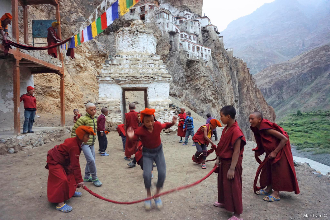 Cuộc sống yên bình ở các tu viện ở Ladakh - Ảnh: MAI TRÂM