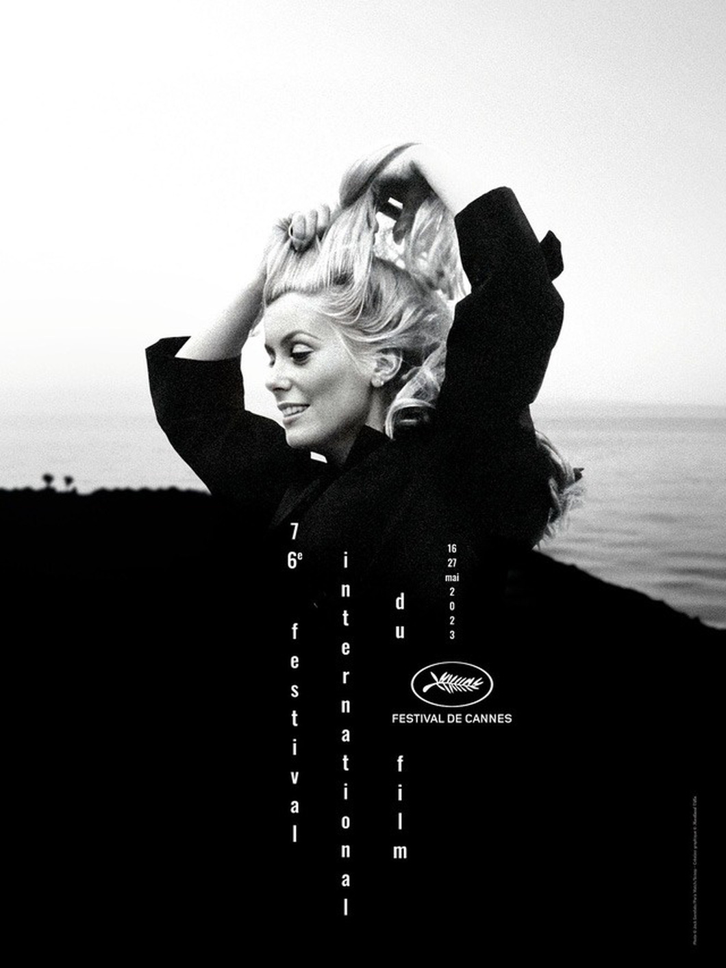 Poster của Cannes 2023 mang hình ảnh biểu tượng điện ảnh Pháp Catherine Deneuve - Ảnh: Variety