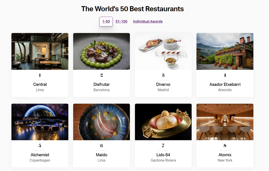 Nhiều nhà hàng châu Á vào top 50 nhà hàng tốt nhất thế giới - Ảnh 1.