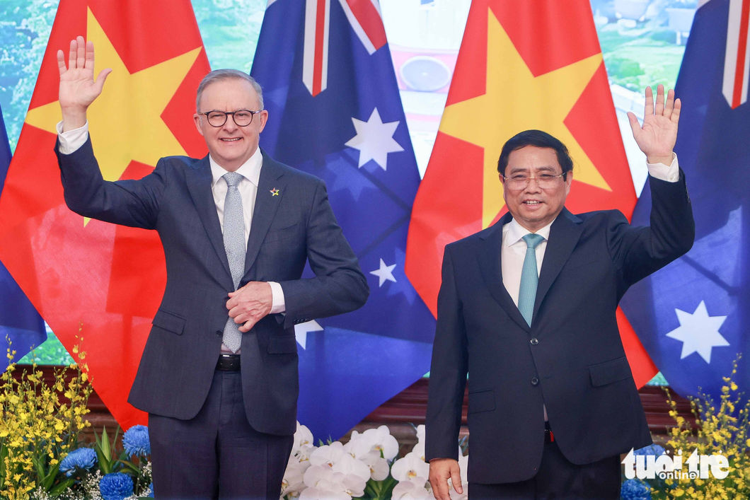 Thủ tướng Phạm Minh Chính đón và hội đàm với Thủ tướng Úc Anthony Albanese - Ảnh 7.