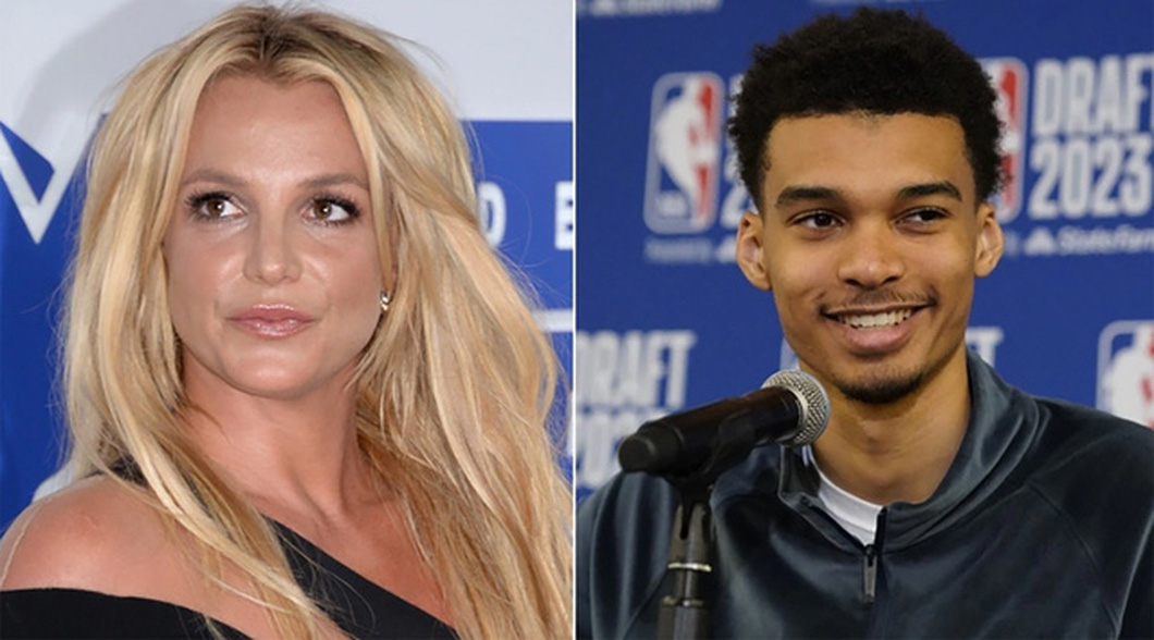 Britney Spears (trái) và Victor Wembanyama - Ảnh: Variety