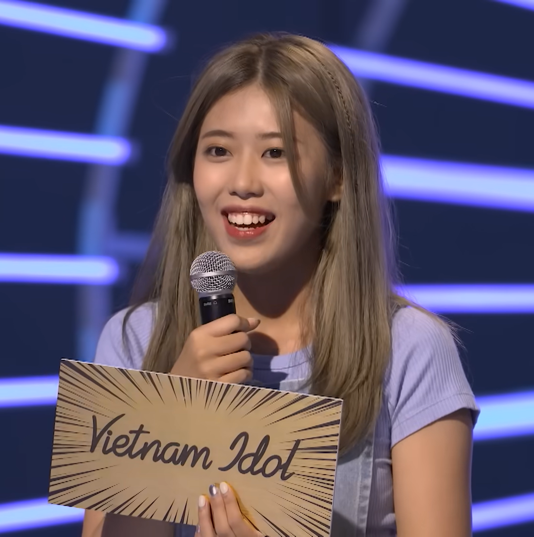 PiaLinh là thí sinh đầu tiên nhận được tấm vé vàng của cuộc thi Vietnam Idol 2023 - Ảnh: Chụp màn hình