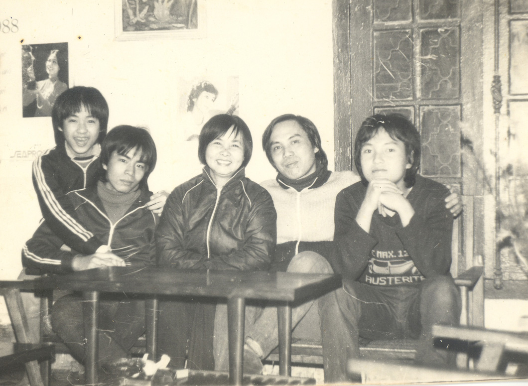 Gia đình Lưu Quang Vũ - Xuân Quỳnh năm 1987 - Ảnh: Gia đình cung cấp
