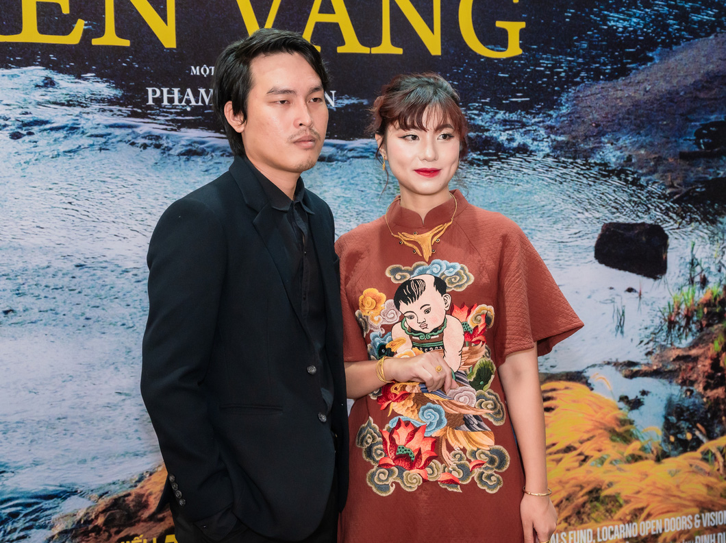 Lê Phong Vũ và Trúc Quỳnh, hai diễn viên của phim Bên trong vỏ kén vàng - Ảnh: ĐPCC