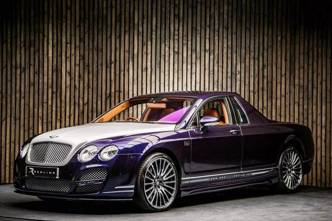 Chiếc Bentley Flying Spur thuộc diện "độc bản" khi được độ nửa sau thành bán tải - Ảnh: Carscoops